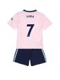 Arsenal Bukayo Saka #7 Ausweichtrikot für Kinder 2022-23 Kurzarm (+ Kurze Hosen)